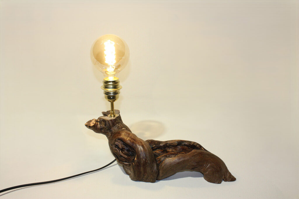 Lampe en cep de vigne